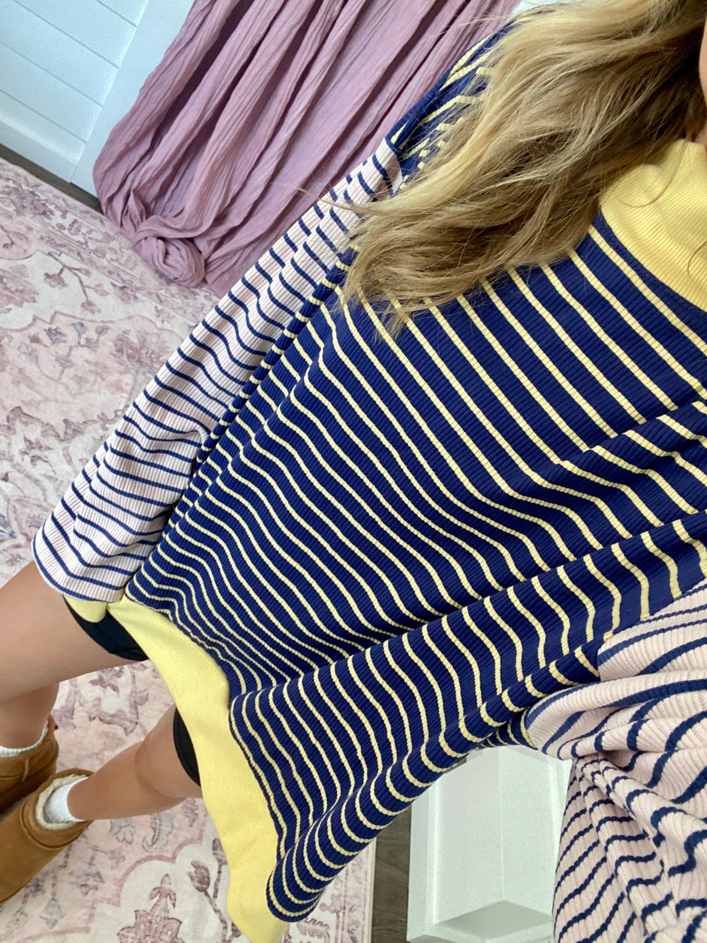 Striped Sunday Mockneck
