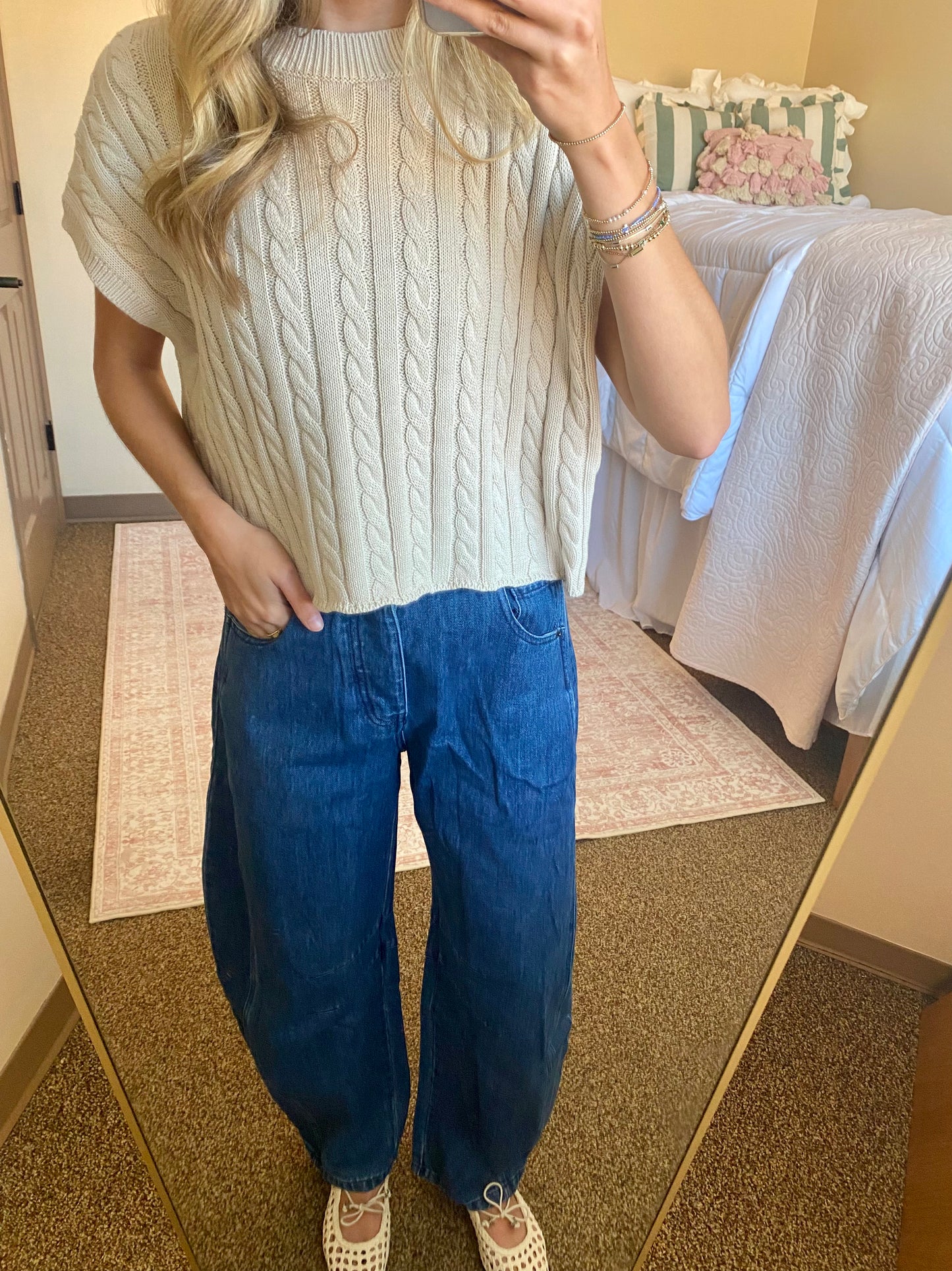 Oatmeal Alina Top