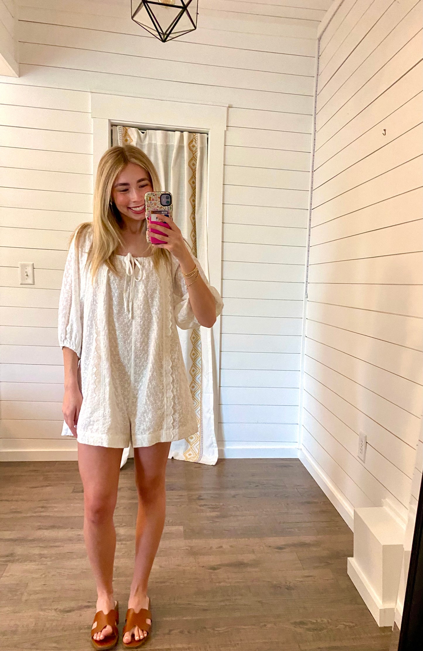 White Eyelet Romper