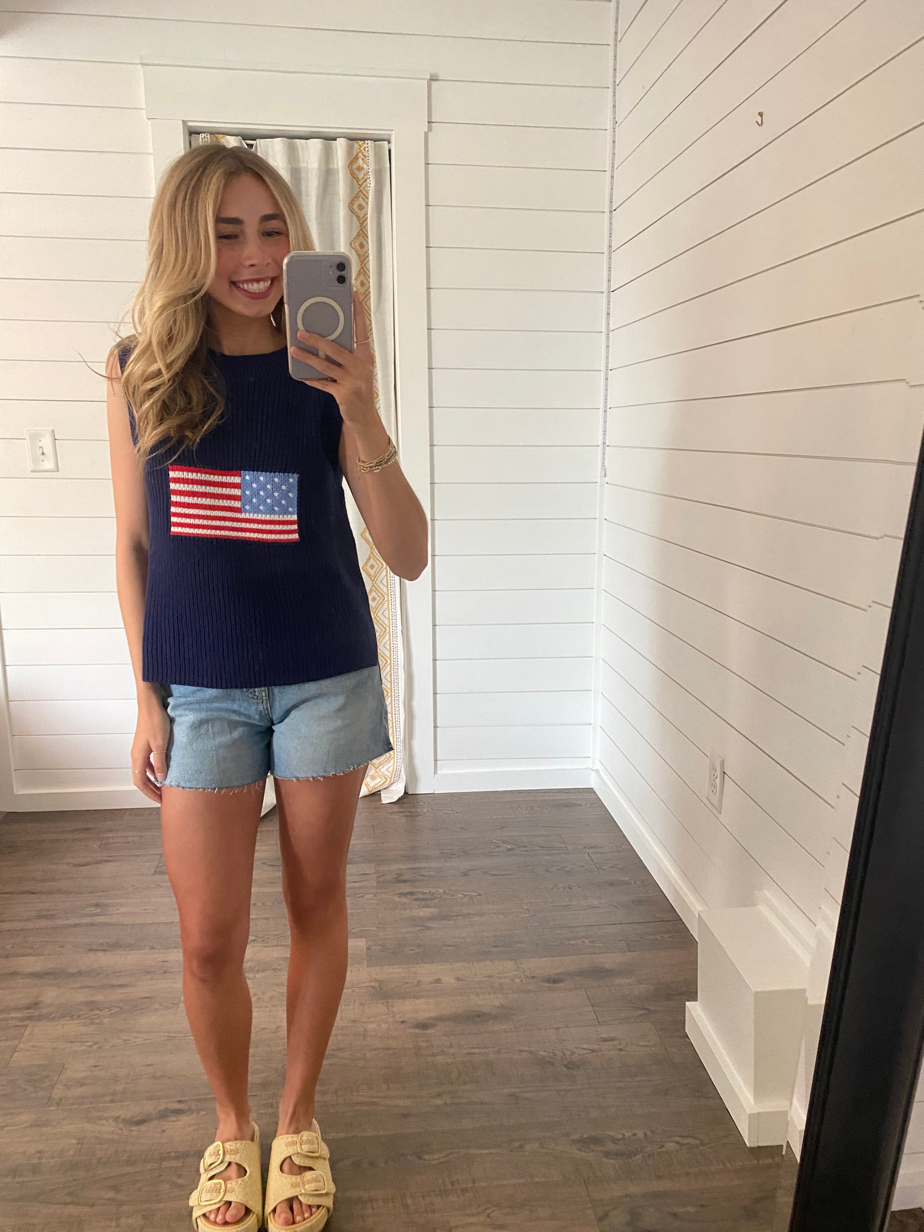 Flag Knit Sweater Tank