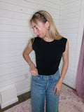 Elena Black Bodysuit