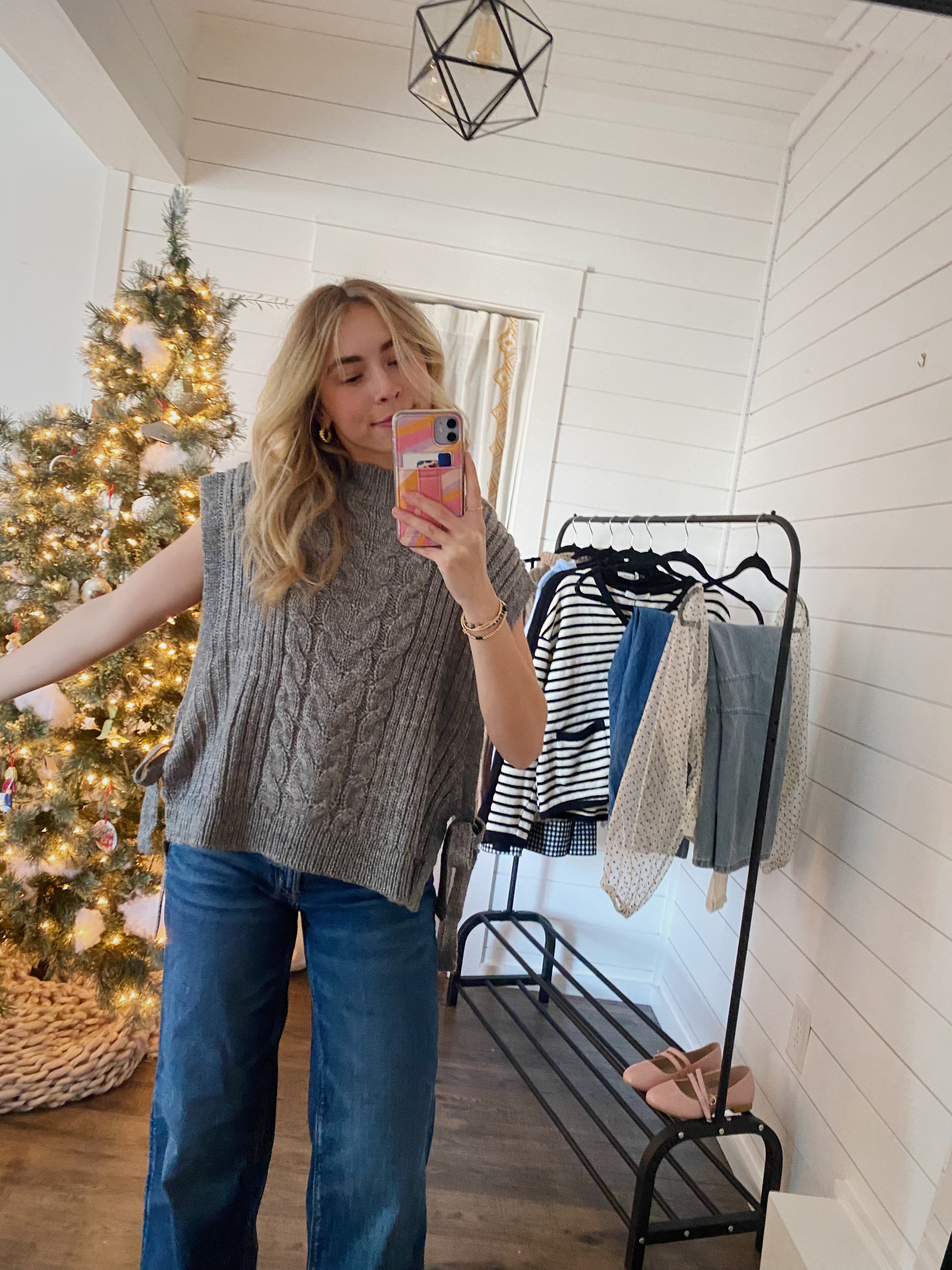 Side Tie Sweater Vest