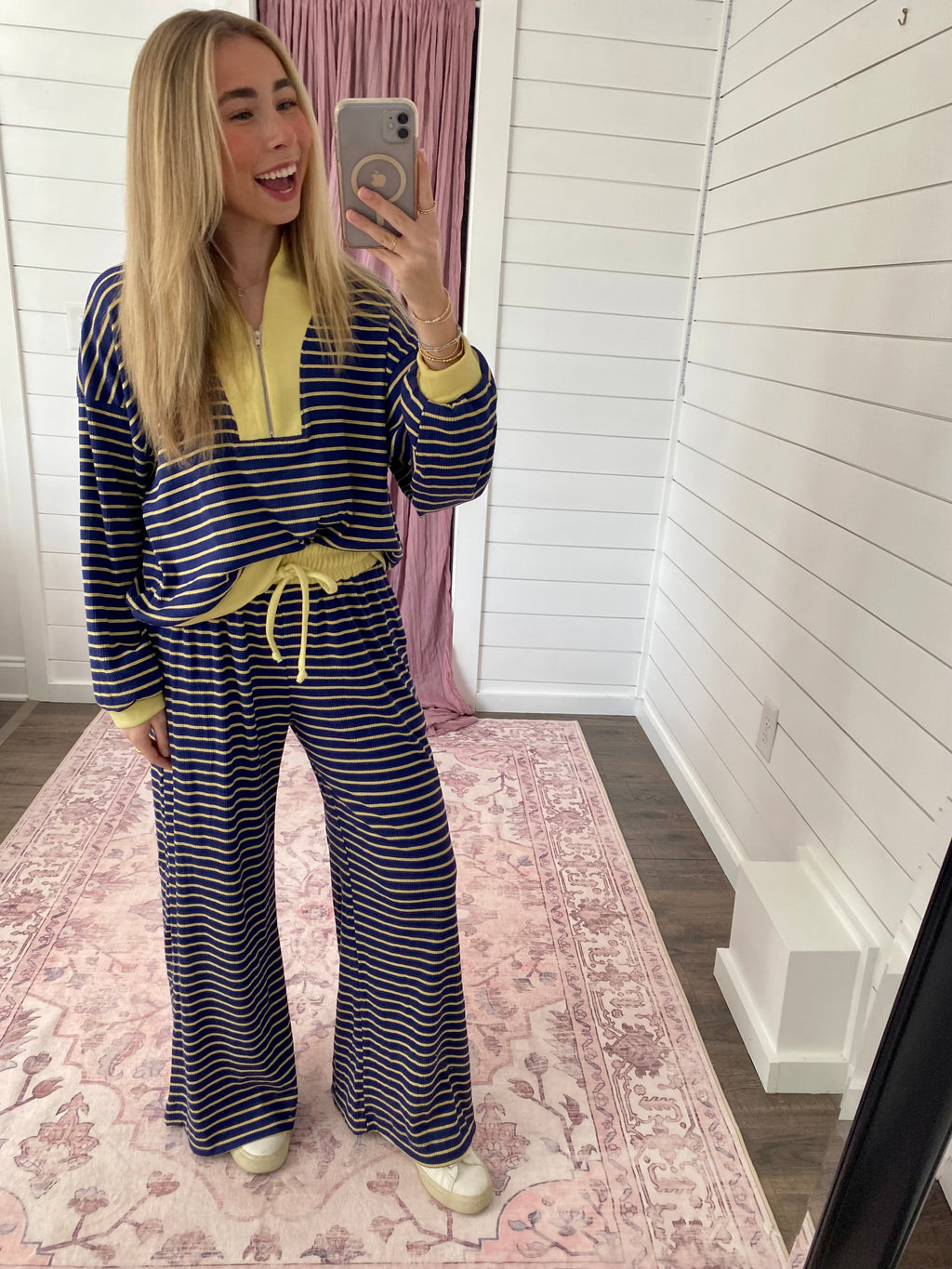 Lemon Lines Pullover Top