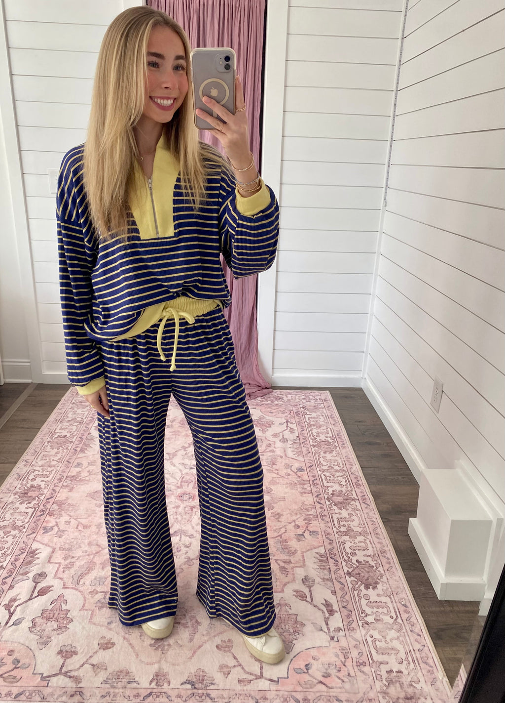 Lemon Lines Pullover Top