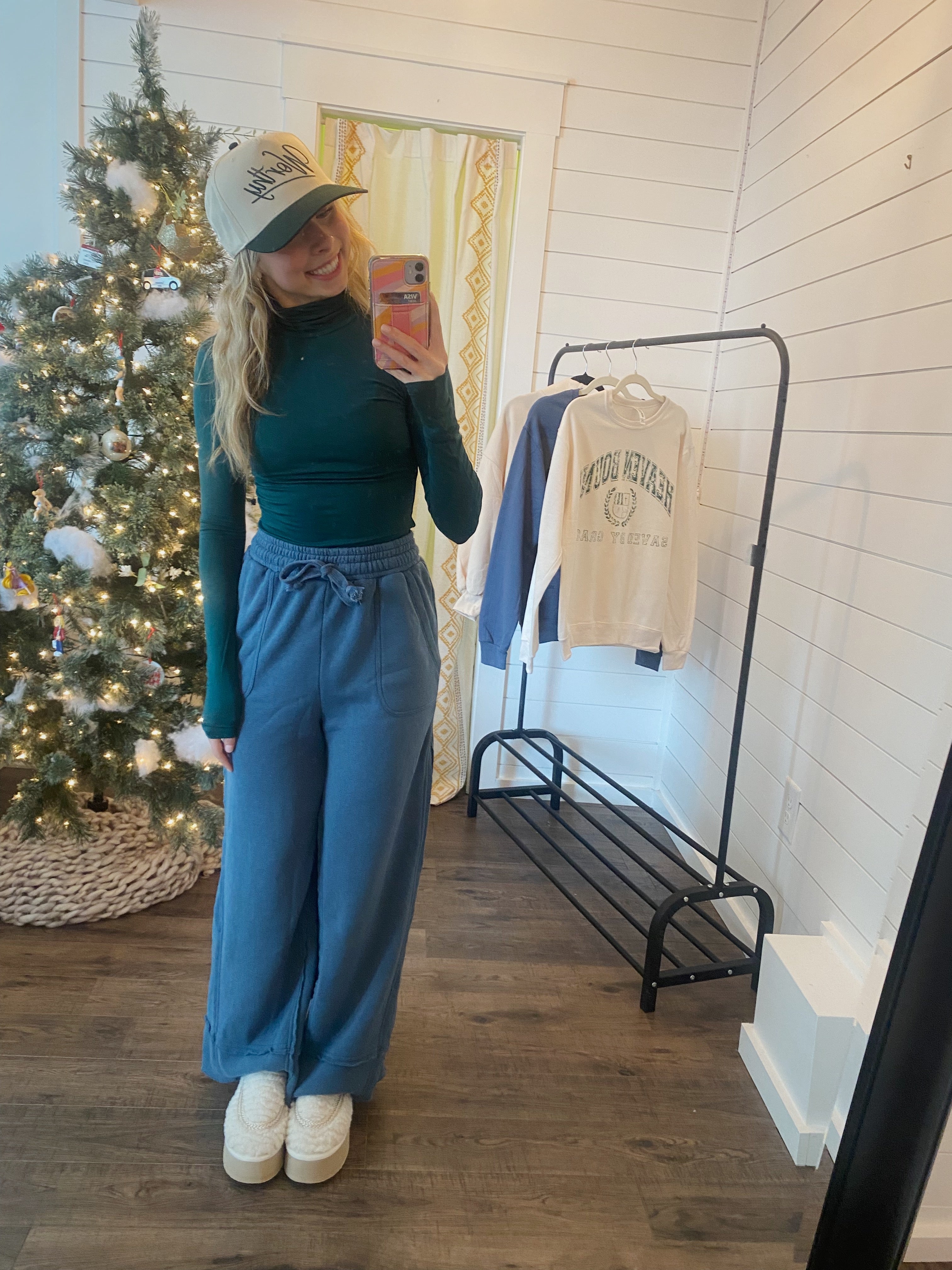 Dark Green Turtleneck Bodysuit