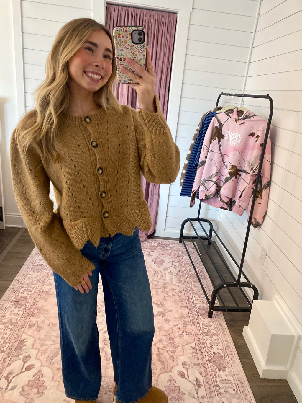 Cozy Scalloped Cardigan