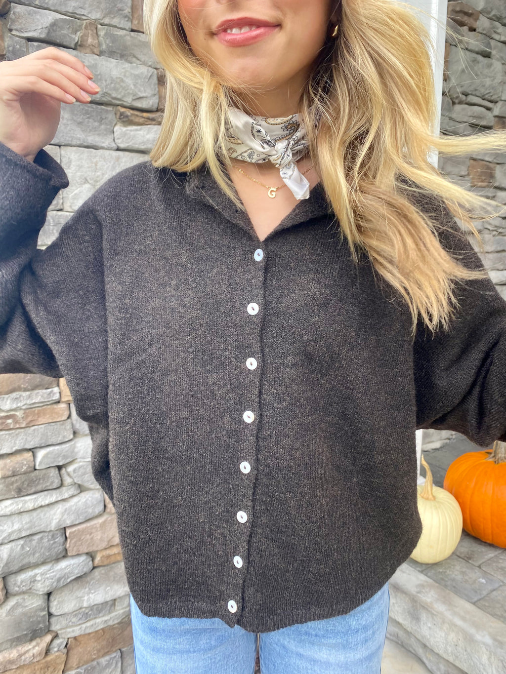 Chocolate Piper Cardigan