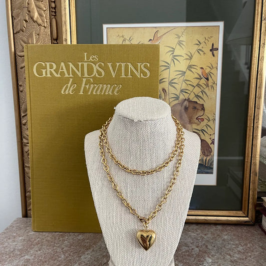 Darling Puffy Heart Chain Necklace