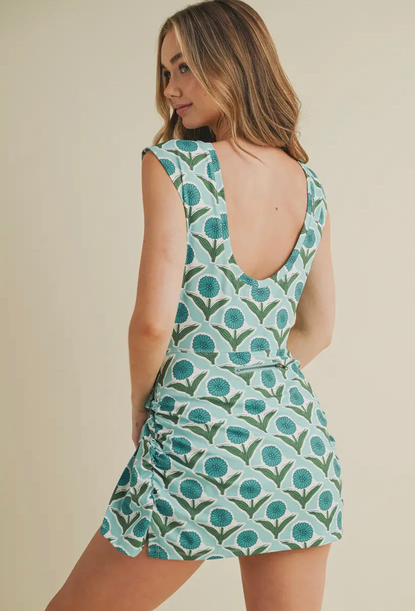 Retro Wrap Active Dress