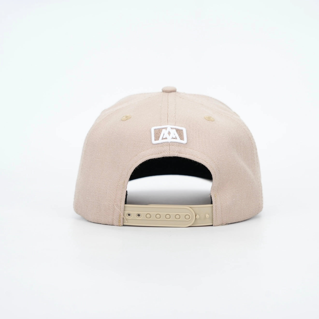 ‘7’ Premium Wool Blend Snapback - Khaki/White
