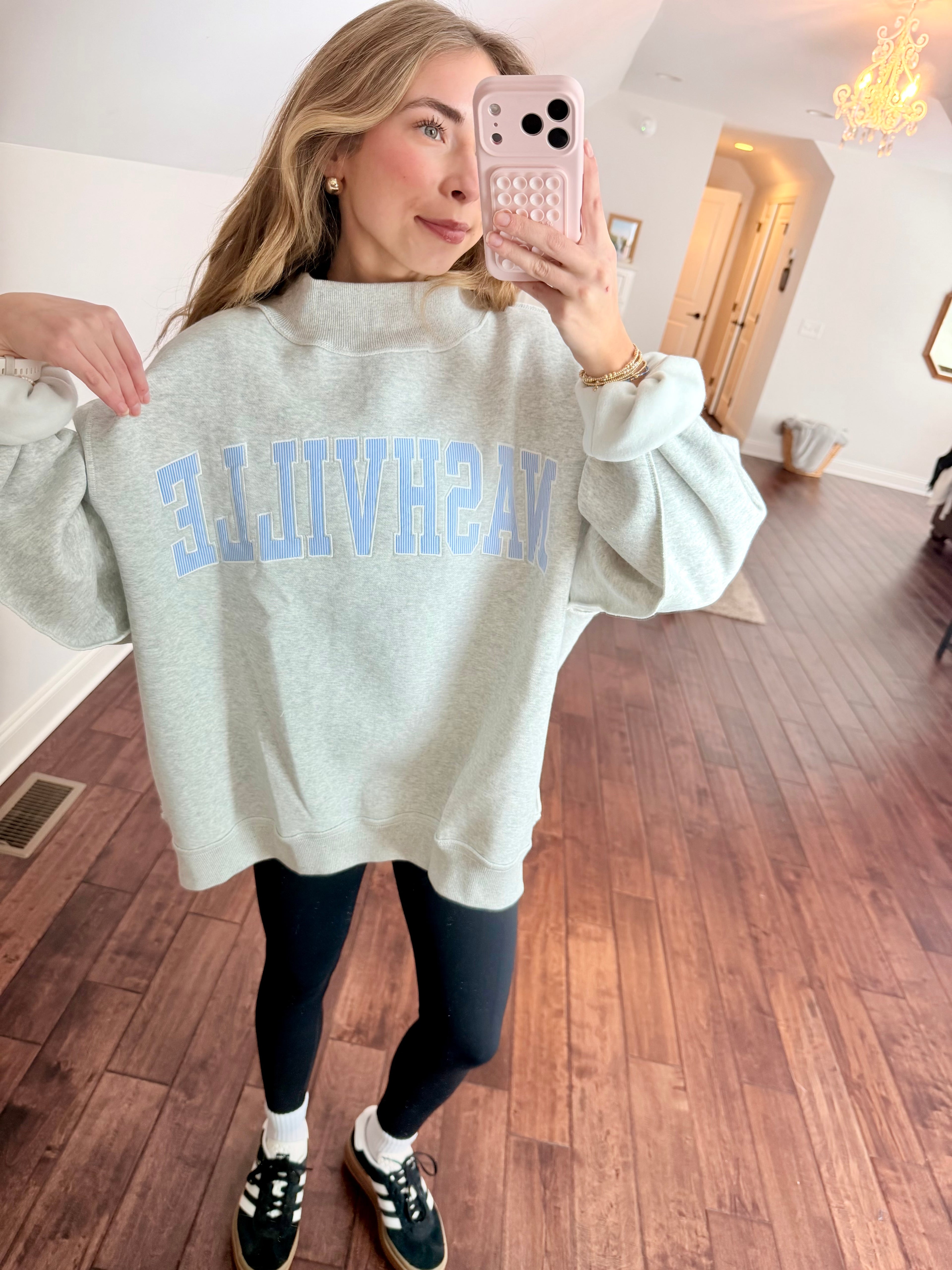 Nash Embroidered Mockneck