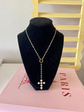 Pearl Cross Necklace