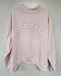 Blessed Baby Pink Mockneck