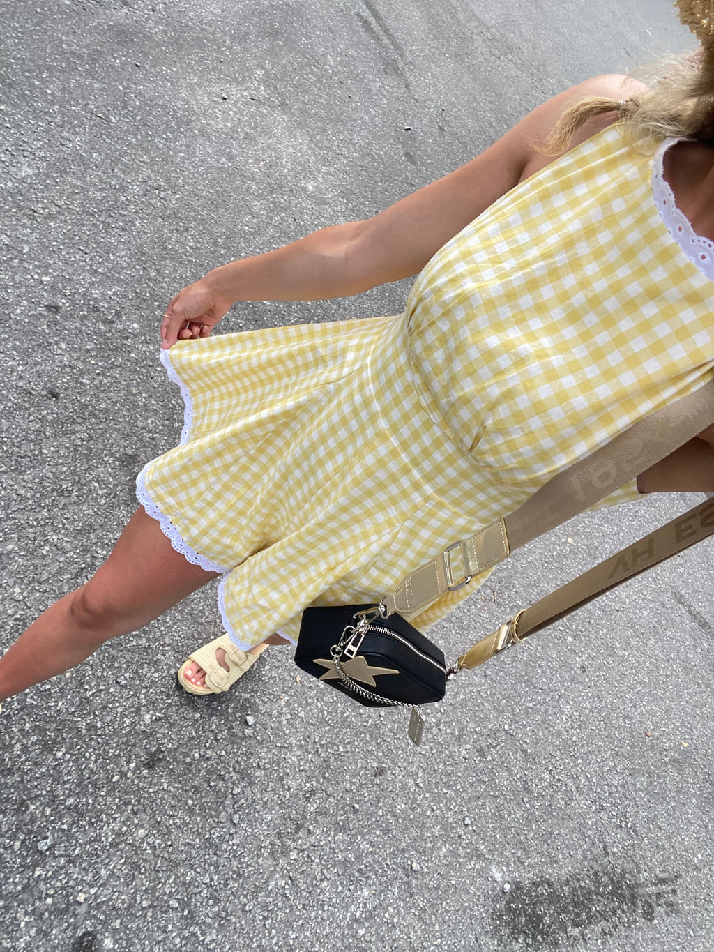 Costal Gingham Romper