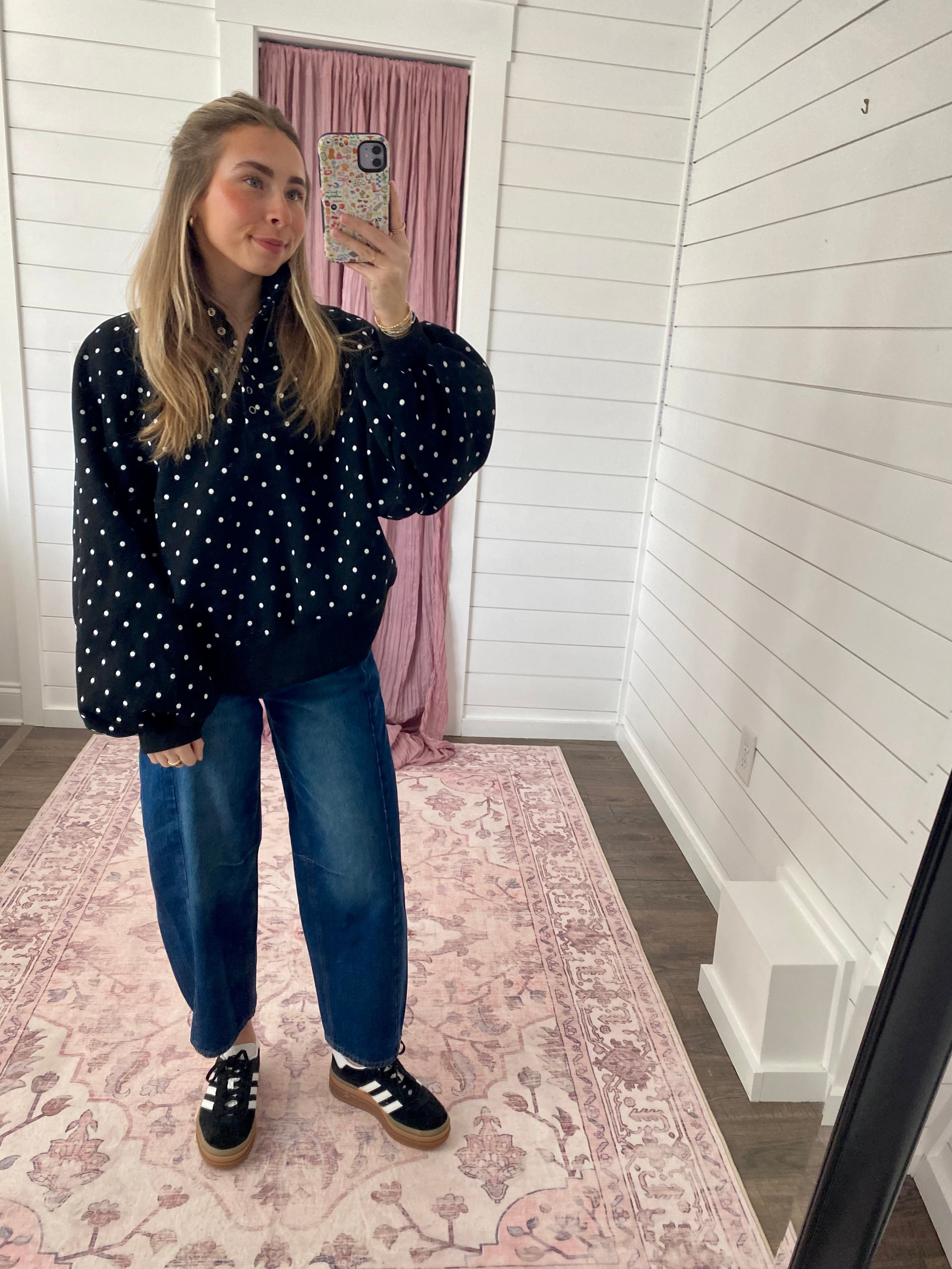 Polka Dot Pullover