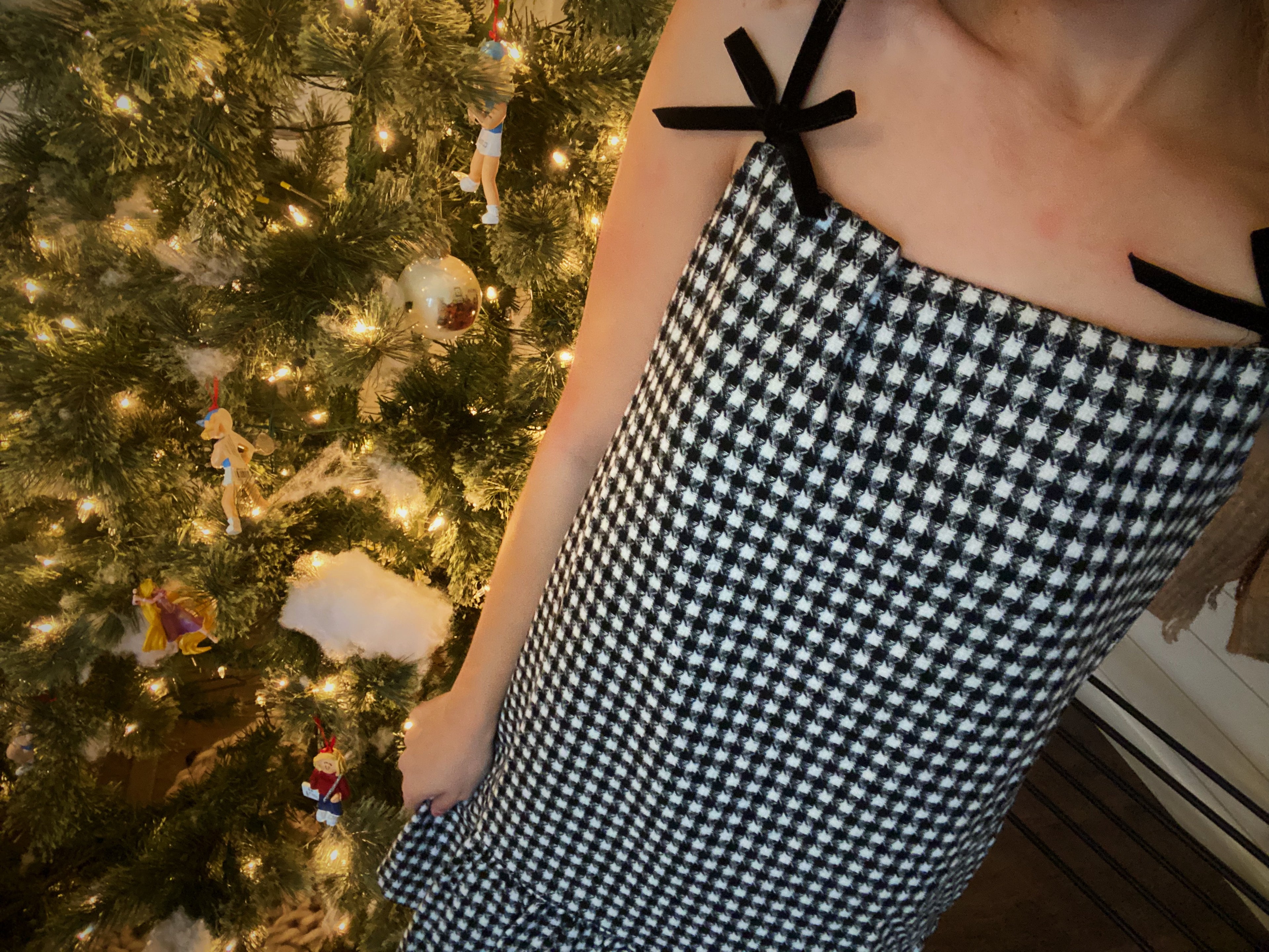 Ribbons and Ruffles Plaid Dress