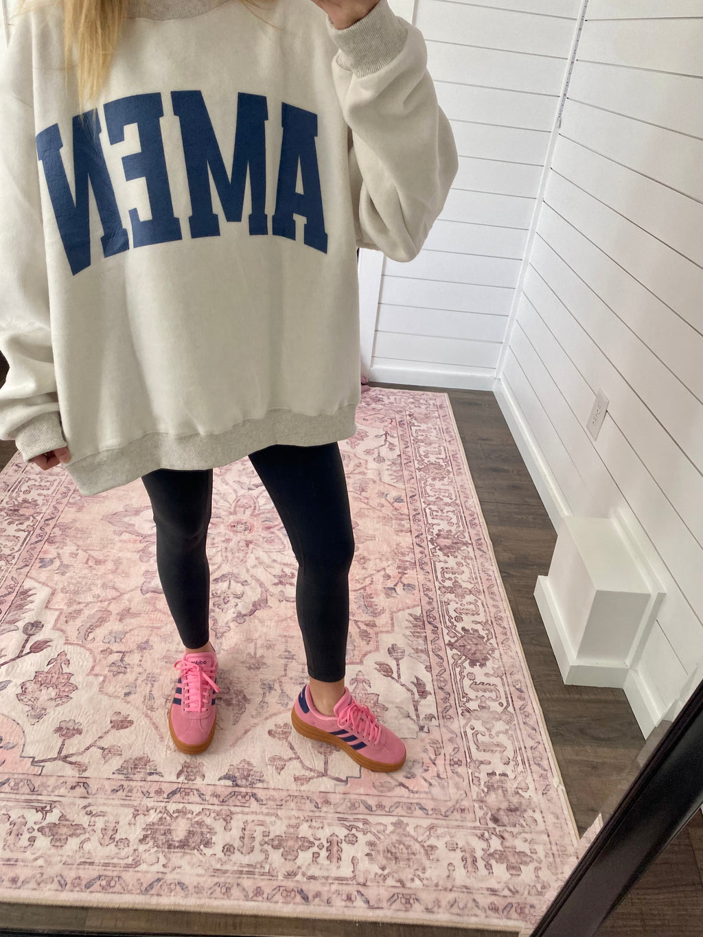 WWJD + Amen Reversible Mockneck