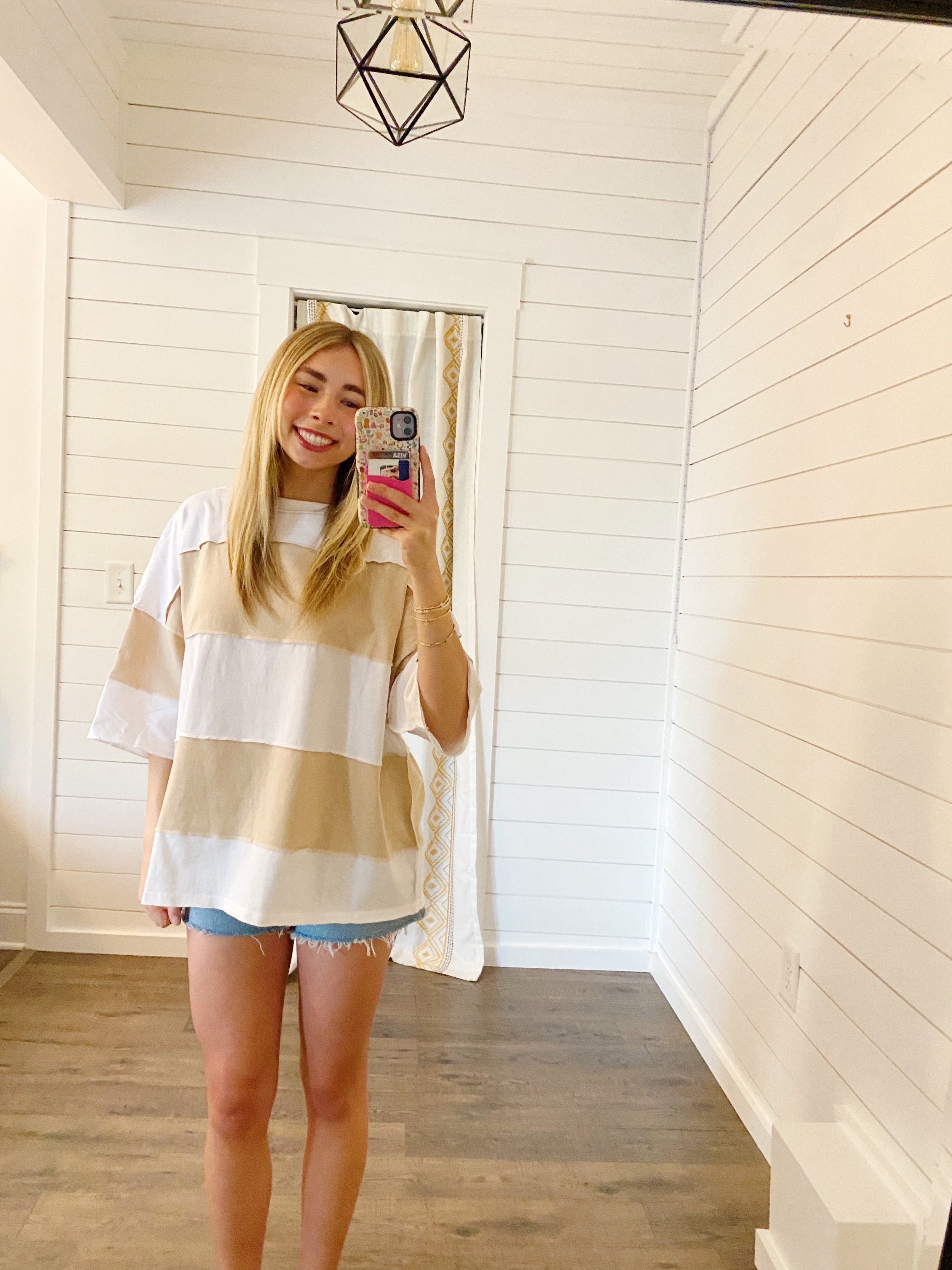 Colorblock Oversized Tee