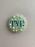TYJ Button!  Pearl!