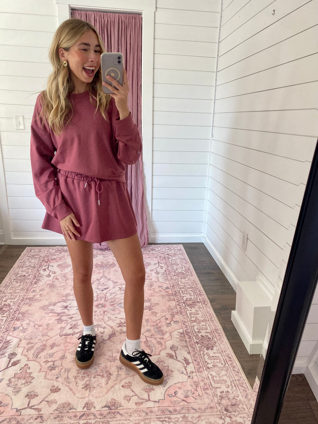 Dusty Rose Skort Set