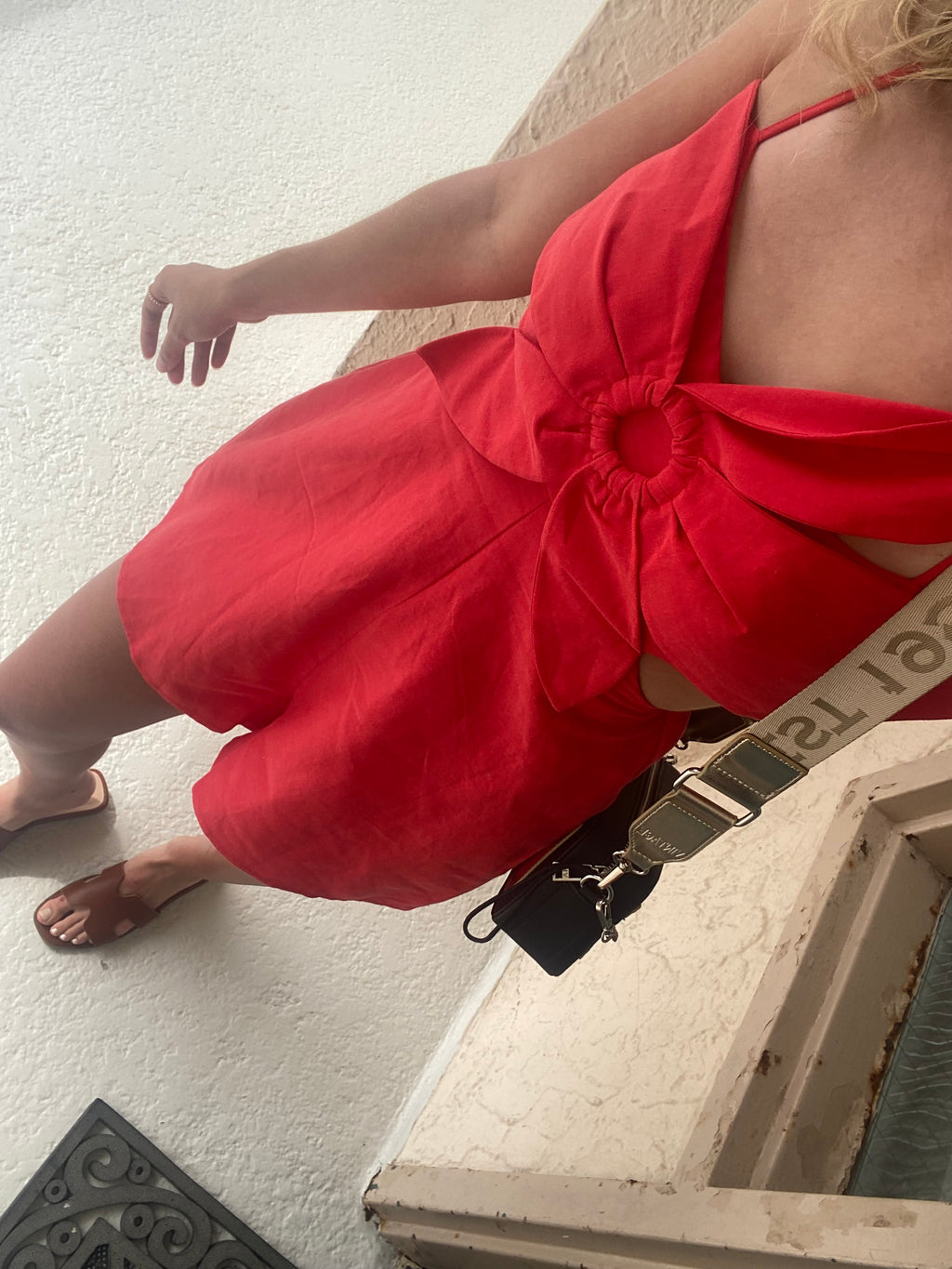 Seaside Poppy Cutout Romper