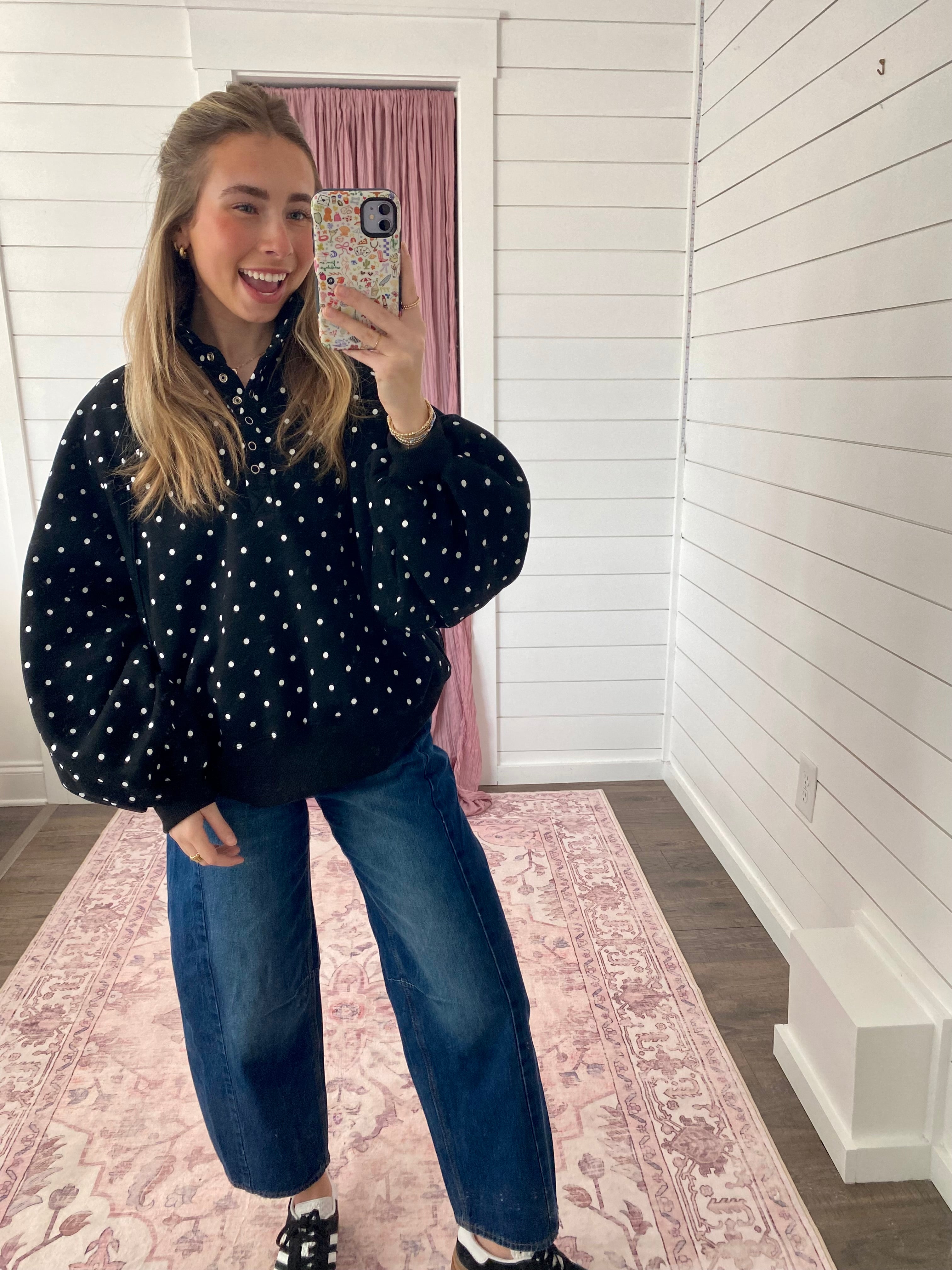 Polka Dot Pullover