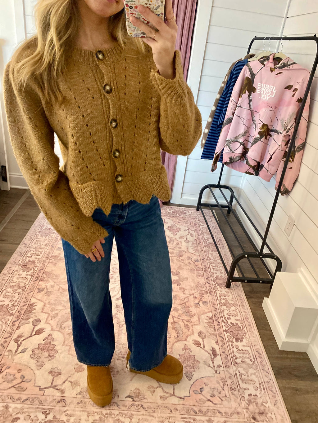 Cozy Scalloped Cardigan