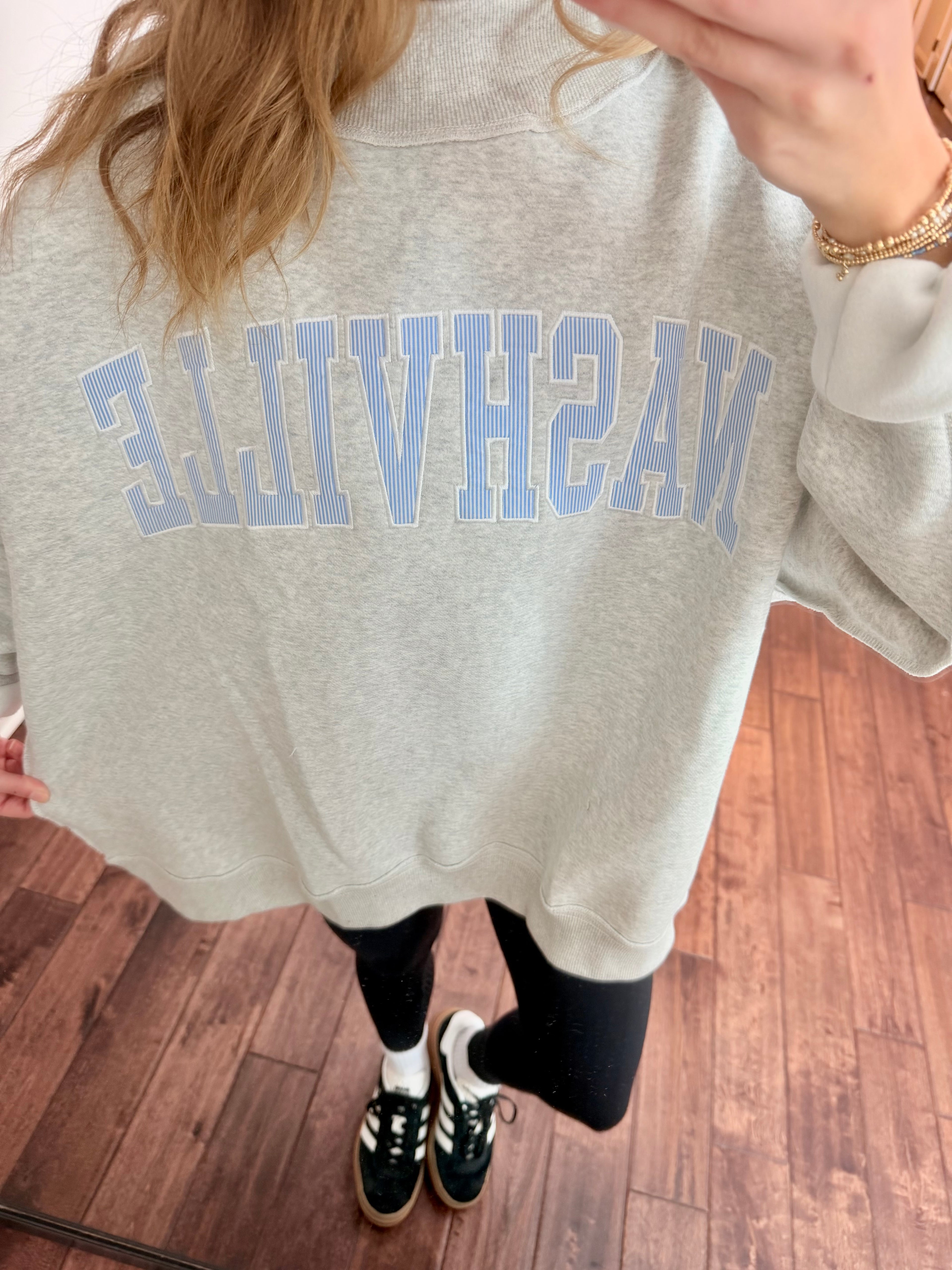 Nash Embroidered Mockneck