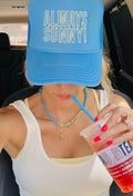 Always Sunny - Baby Blue/ Light Yellow Trucker Hat