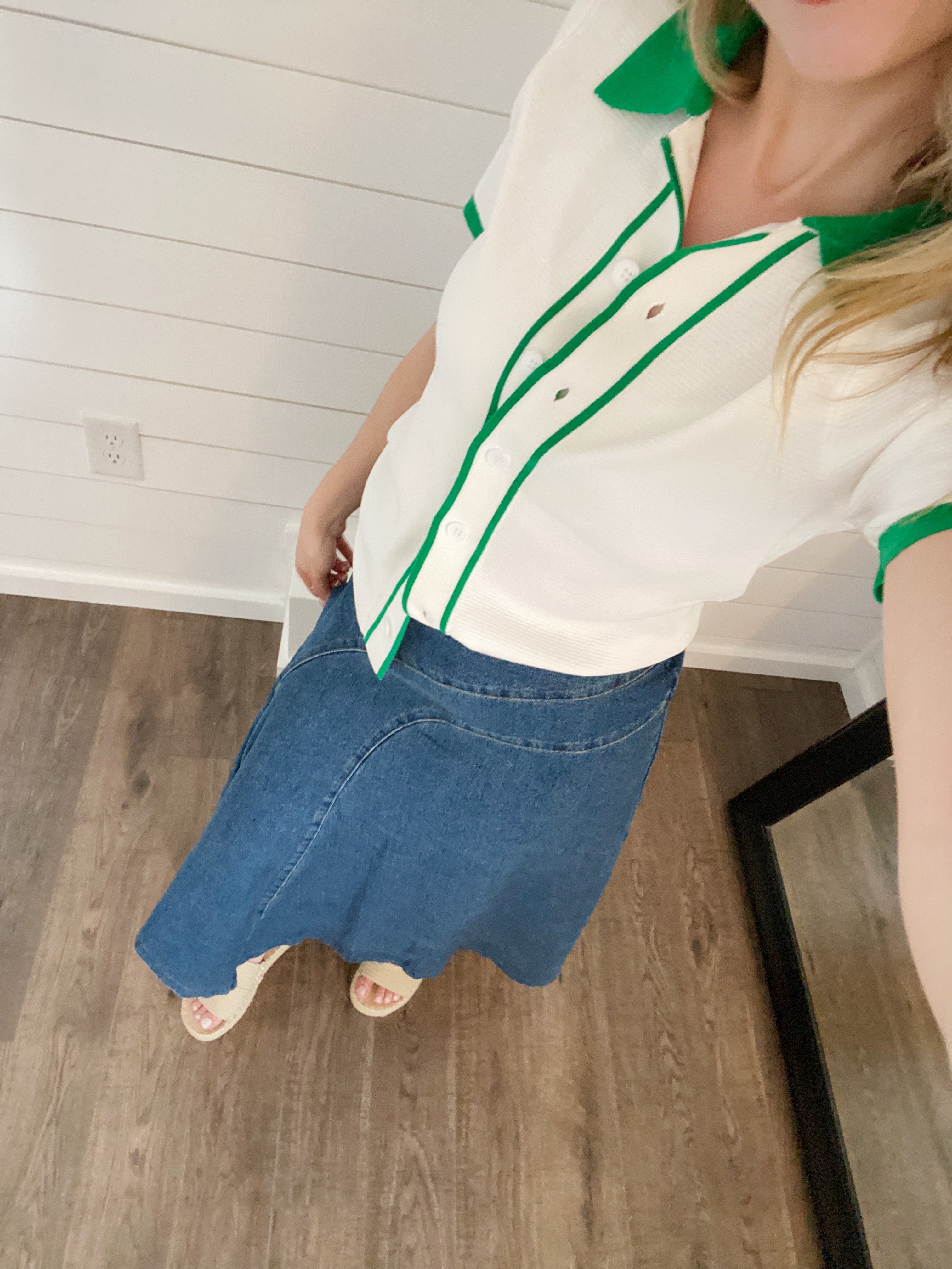 Caddie Button Up Top