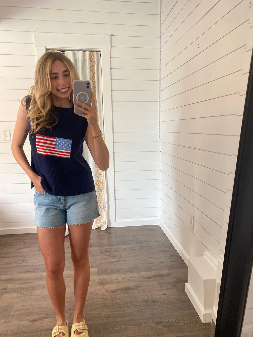 Flag Knit Sweater Tank