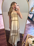 Geo Print Halter Maxi