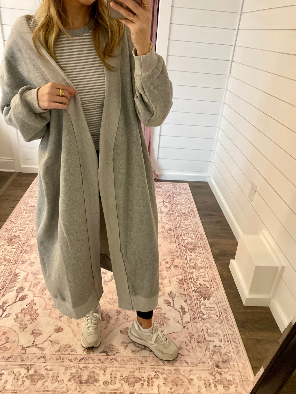 Oversized Sweatshirt Cardigan