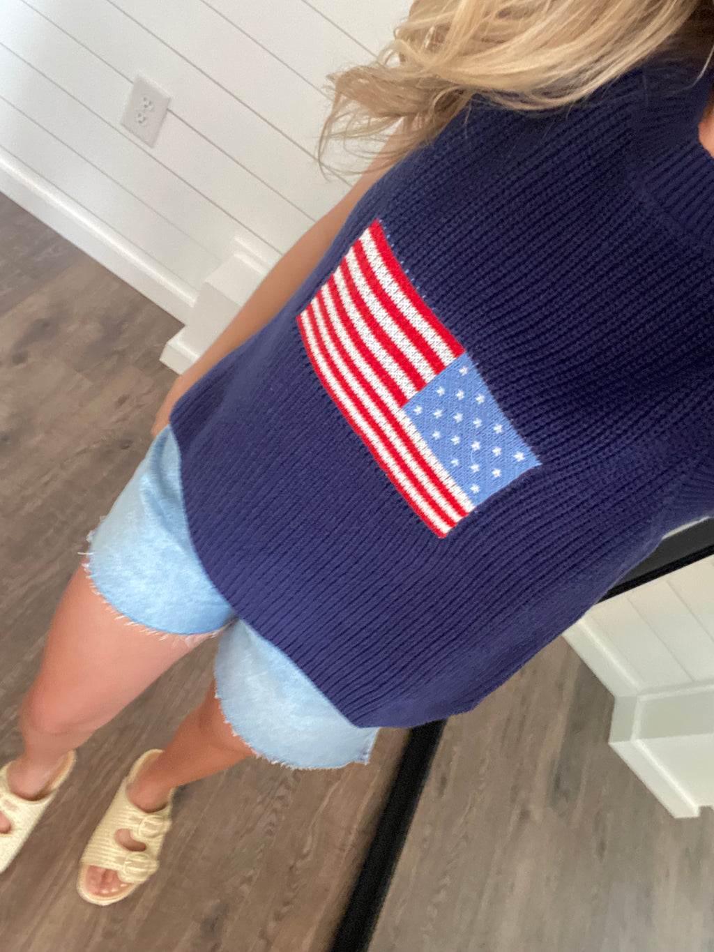 Flag Knit Sweater Tank