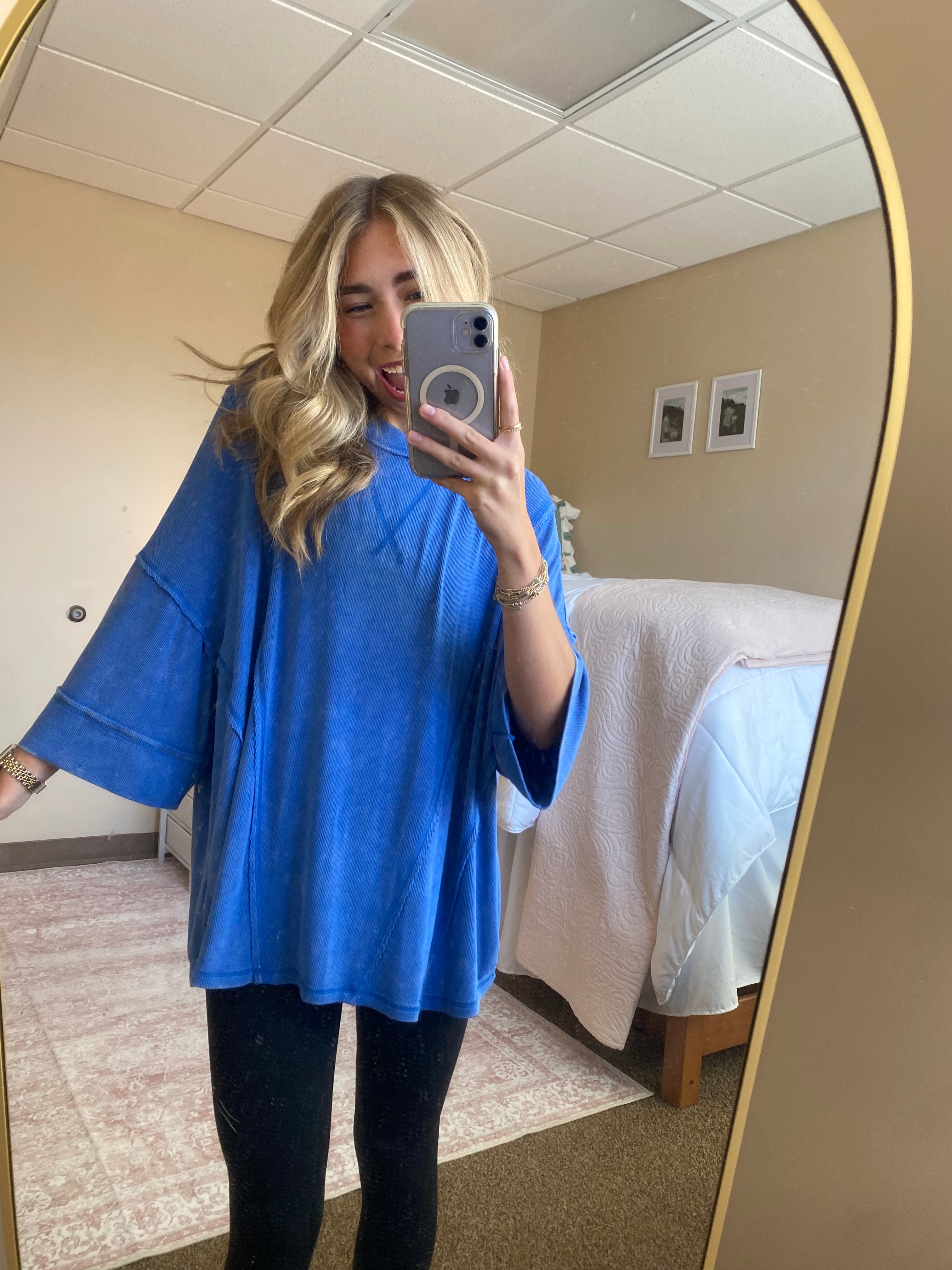 Blue Oversized Tee