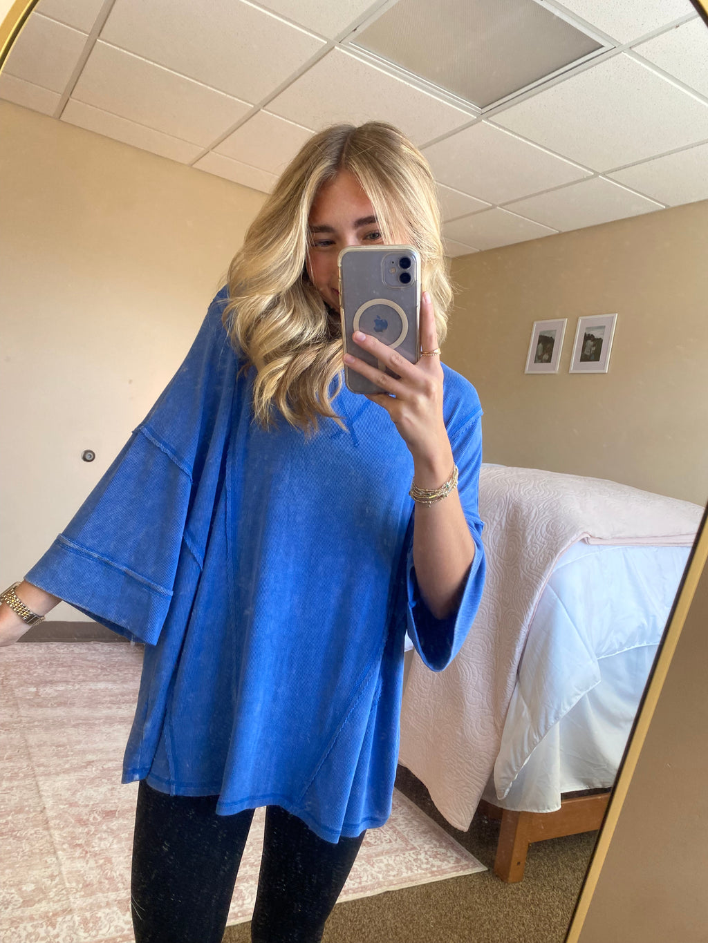 Blue Oversized Tee