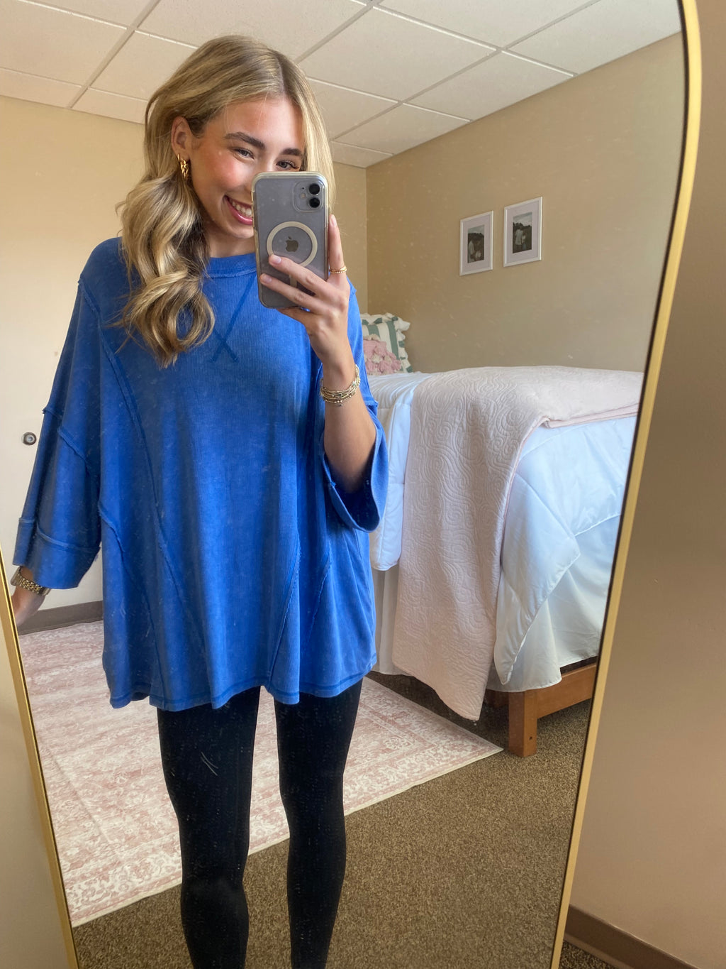 Blue Oversized Tee