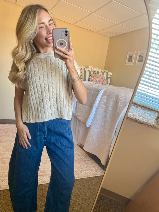 Oatmeal Alina Top