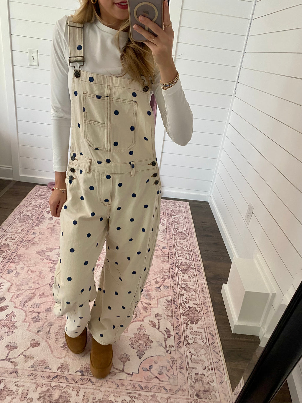 Polka Dot Barrel Overalls