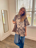 Camo Jesus Loves You Tee (Dark Wash)