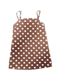 Brown polka dot dress