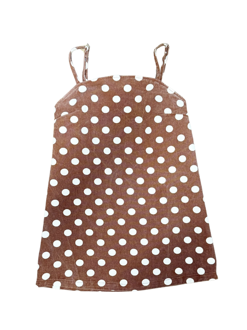 Brown polka dot dress