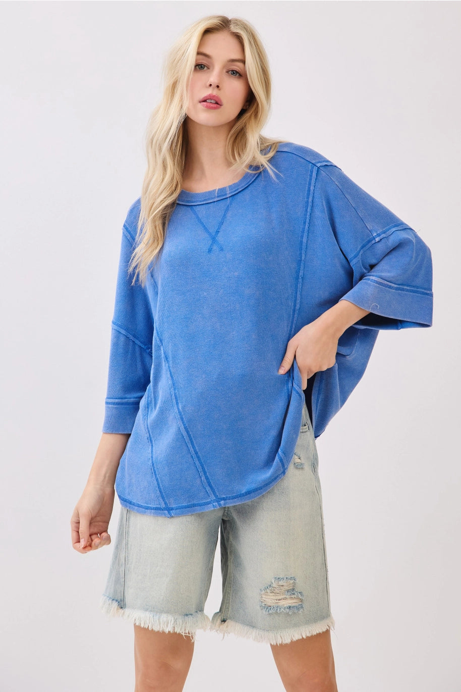 Blue Oversized Tee