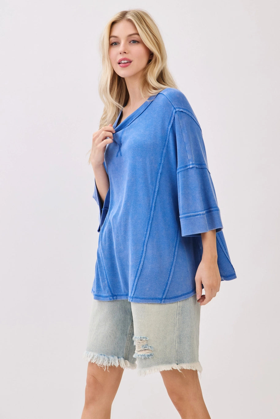 Blue Oversized Tee