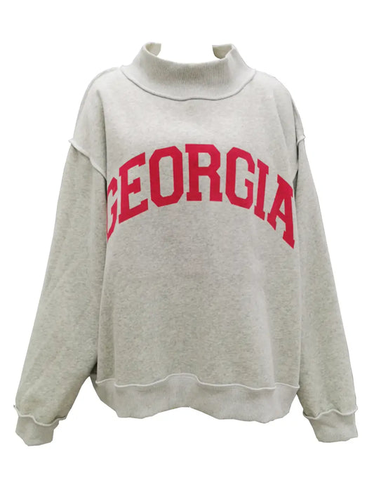 Georgia REVERSIBLE Mockneck - PREORDER (SHIPS AUG 21ST)