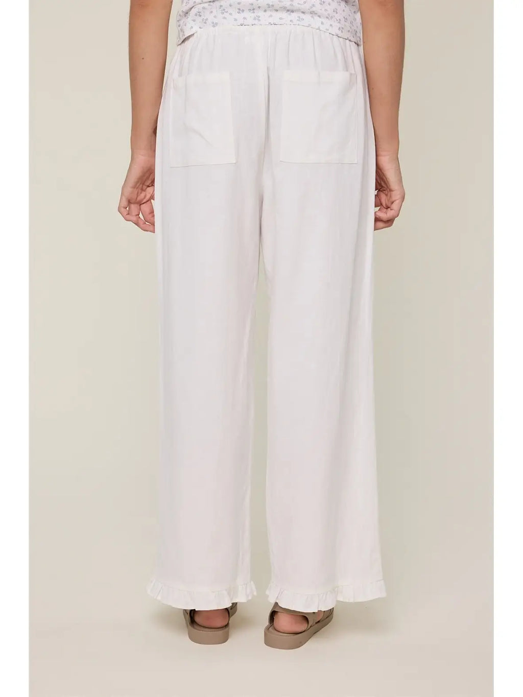 Ruffle Hem Pants