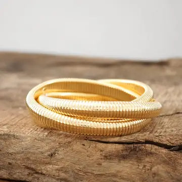 Gold Tone Wrap Bracelet