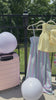 video of clothing items on a fence. 